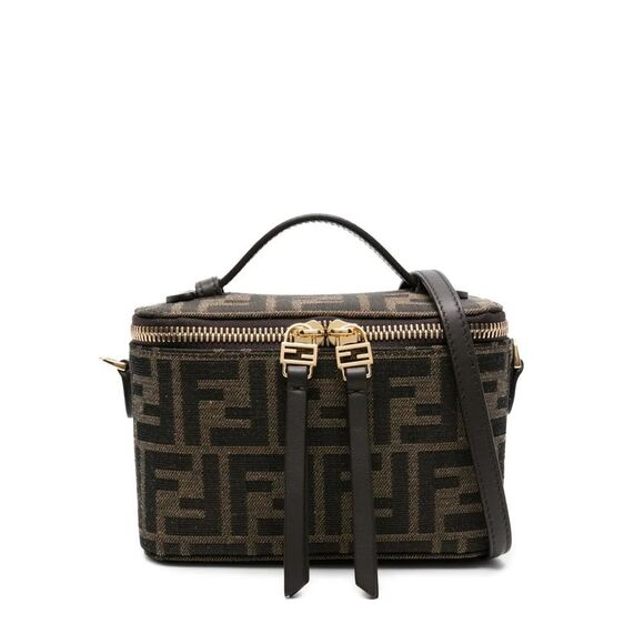 Fendi Women Fendi Vanity Ff Jacquard Fabric Bag - Picture 1 of 5